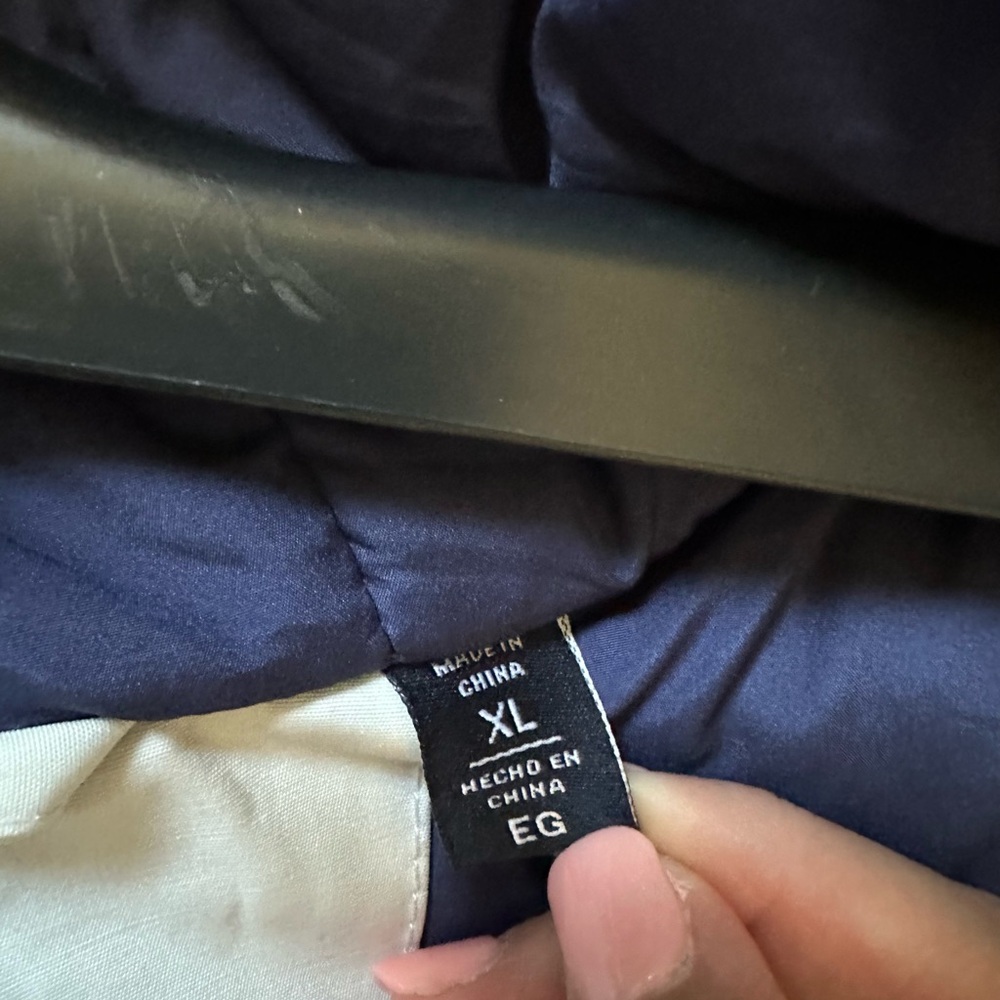 Men's White Winter Puffer Parka Snow Jacket Faux Fur Hood Outdoor Ultra Loft XL - Picture 9 of 12